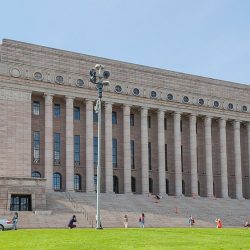 Budova finského parlamentu v Helsinkách