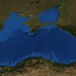 Čierne more z amerického satelitu