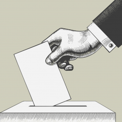 Hlasovanie. Ilustračný obrázok