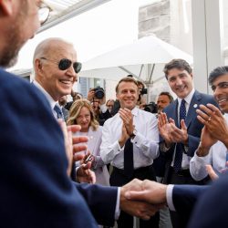 Hollywoodske úsmevy lídrov na práve skončenom summite skupiny G7