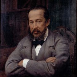 Jeden zo zakladateľov a prvý riaditeľ (1872-1885) Štátneho historického múzea Alexej Sergejevič Uvarov (1824-1885)