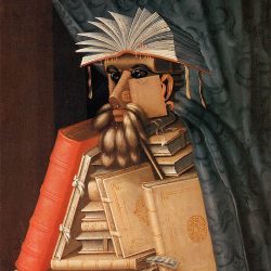 „Knihovník“ od Giuseppe Arcimbolda (cca 1565)