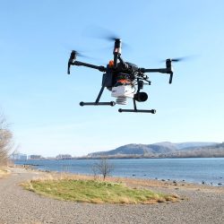 Mapovanie dna rieky pomocou dronu