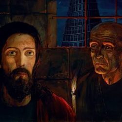 Obraz Ilju S. Glazunova z roku 1985 zachytáva, ako Ivanov Veľký inkvizítor vypočúva a obviňuje Ježiša Krista