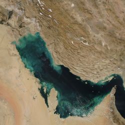 Perzský záliv (pohľad zo satelitu)