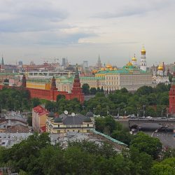 Pohľad na Kremeľ z Chrámu Krista Spasiteľa