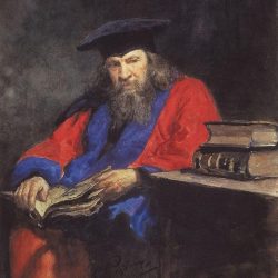 Portrét Dmitrija I. Mendelejeva od Iľju J. Repina z r. 1885. Ilustračný obrázok Portrét Dmitrija I. Mendelejeva od Iľju J. Repina z r. 1885. Ilustračný obrázok