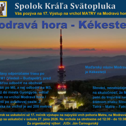 Pozvánka na výstup na Modravú horu (17. ročník).