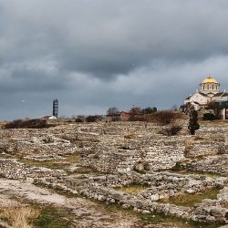 Starobylý Chersonézos (vpravo Katedrála sv. Vladimíra)