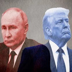 Vladimir Putin a Donald Trump