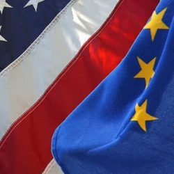 Vlajky USA a EU