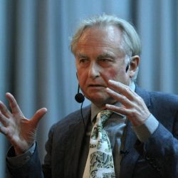 Olomouc 17.4.2015 věda, polularizace, Richard Dawkins, Lawrence M. Krauss  kino Metropol - panelová diskuse teoretického fyzika a kosmologa Lawrence M. Krausse a britského biologa Richarda Dawkinse během letošního 50. ročníku festivalu Academia film Olomouc.  Richard Dawkins.  Foto , Mafra,Image: 239249903, License: Rights-managed, Restrictions: Při použití tohoto snímku povinnost uvést kredit ve formě: Tomáš Frait / MAFRA / Profimedia, Model Release: no, Credit line: Profimedia